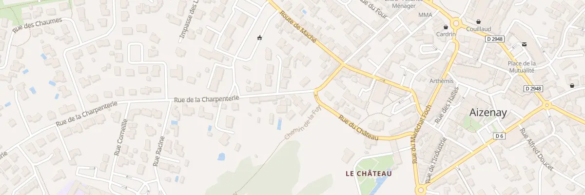 Plan du 13 Rue de la charpenterie à Aizenay