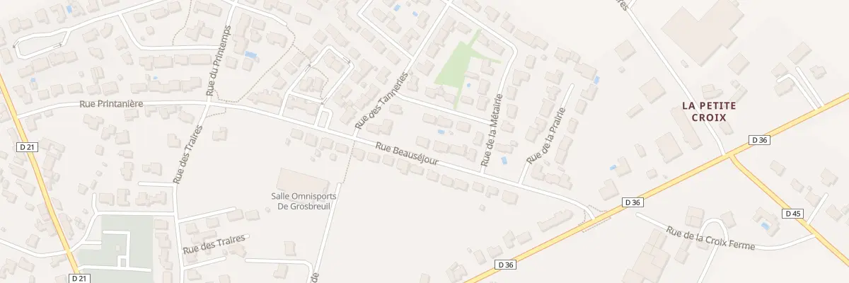 Plan du 13 Rue beauséjour à Grosbreuil