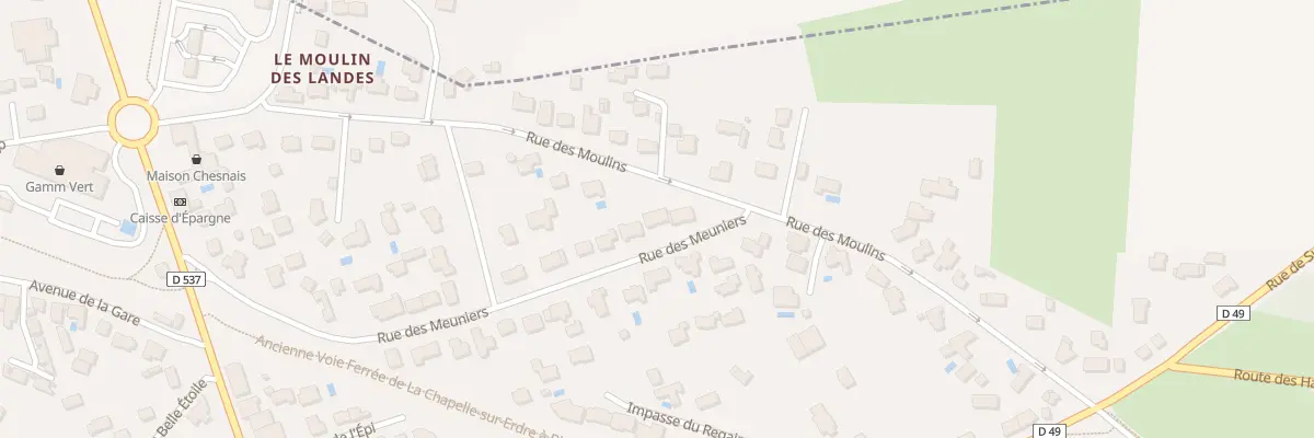 Plan du 34 Rue des moulins à Treillières