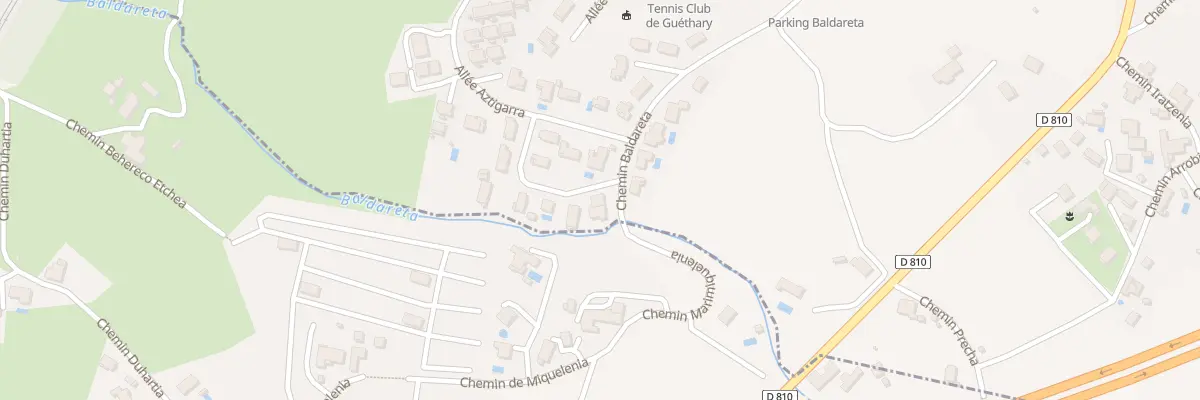 Plan du 310 Che Baldareta Bidea à Guéthary