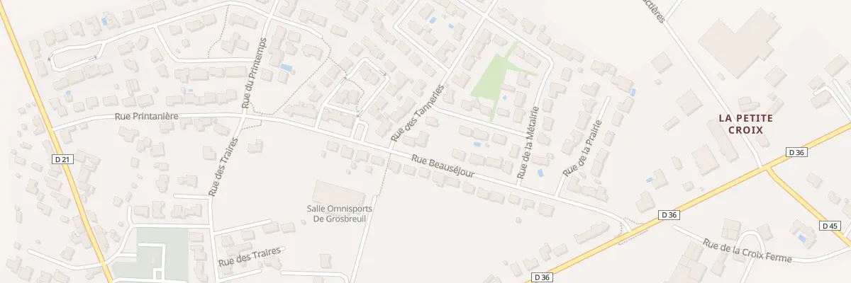 Plan du 11 Rue beauséjour à Grosbreuil