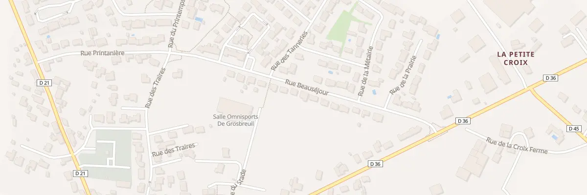 Plan du 16 Rue beauséjour à Grosbreuil