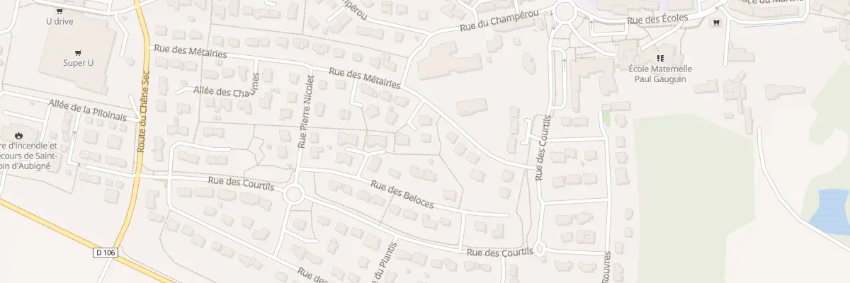 Plan du 11 Rue des Métairies à Saint-Aubin-d’Aubigné