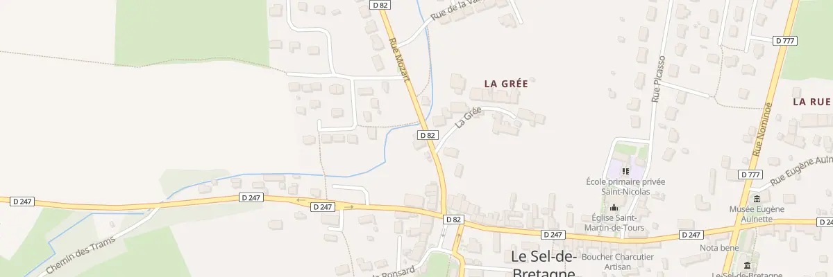Plan du 7 Rue Mozart au Sel-de-Bretagne
