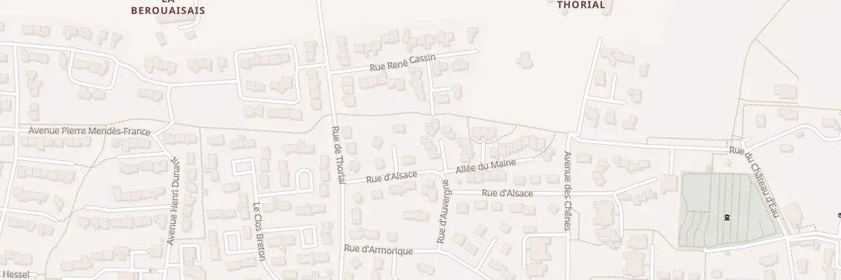 Plan du 5 All du Berry à Saint-Aubin-d’Aubigné