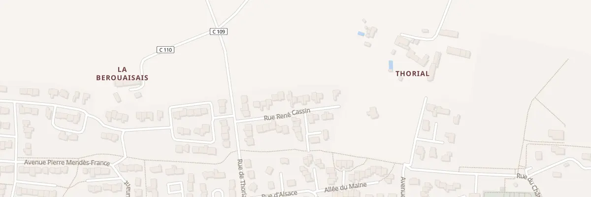Plan du 13 Rue Rene Cassin à Saint-Aubin-d’Aubigné