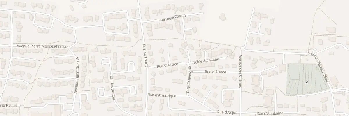 Plan du 4 All du Béarn à Saint-Aubin-d’Aubigné