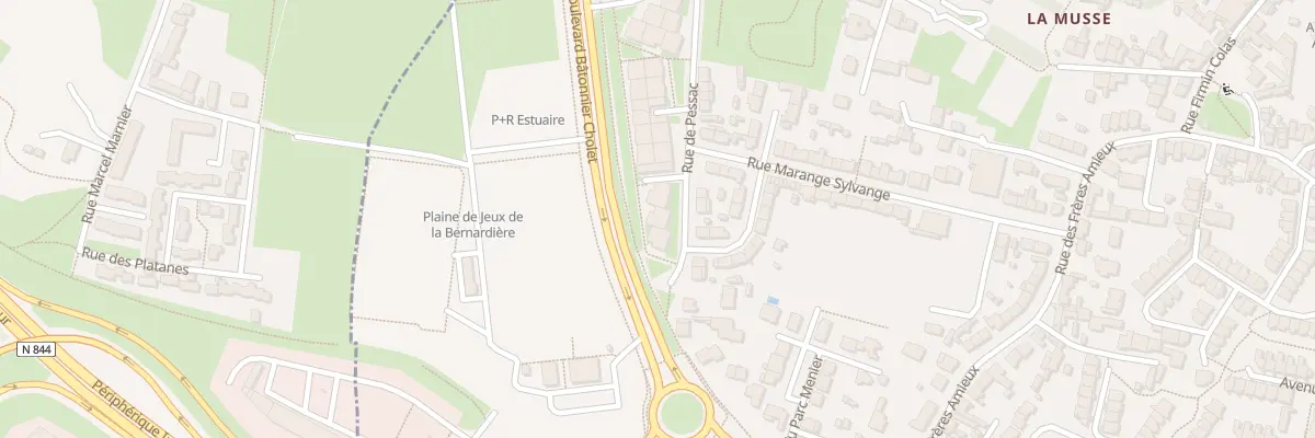 Plan du 74 Bd Bâtonnier Cholet à Nantes