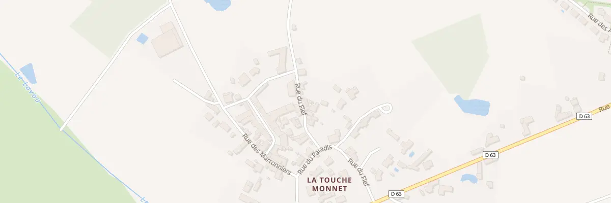 Plan du 14 La Touche Monnet à La Limouzinière