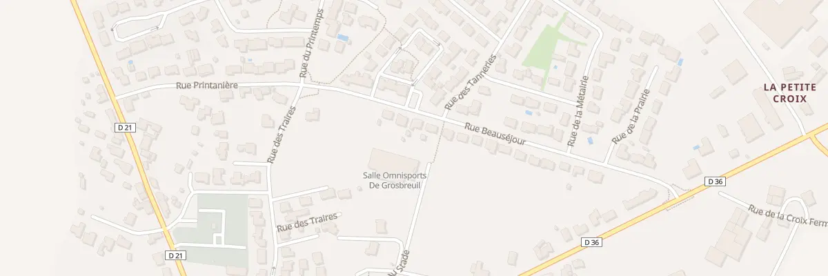 Plan du 8 Rue beauséjour à Grosbreuil