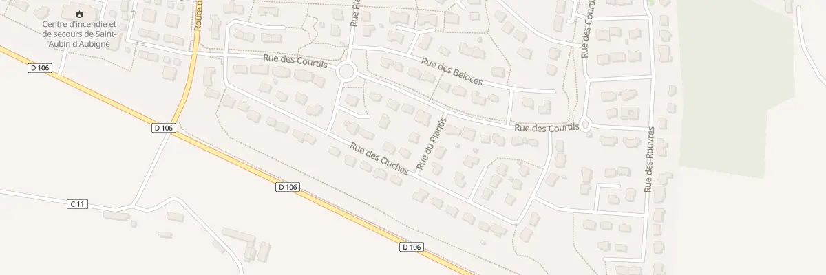 Plan du 2 Rue du Plantis à Saint-Aubin-d’Aubigné