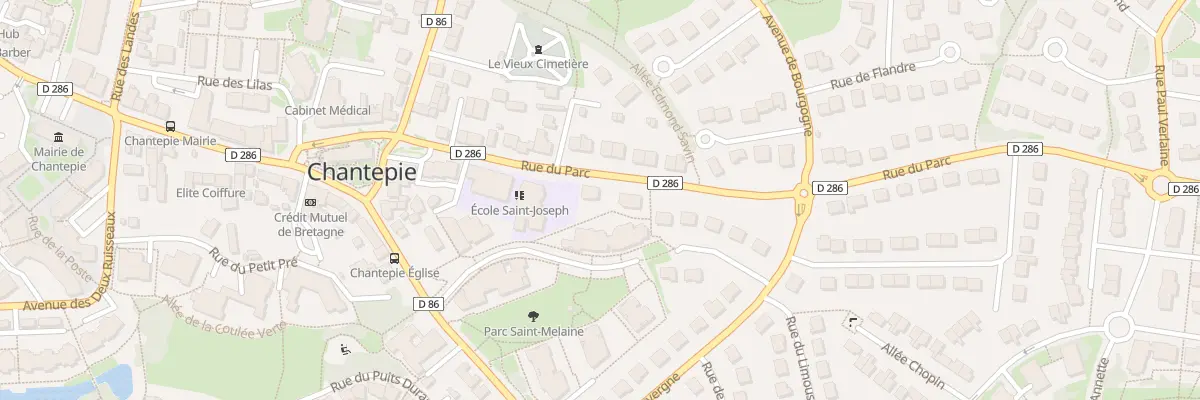Plan du 12 Rue du Parc à Chantepie