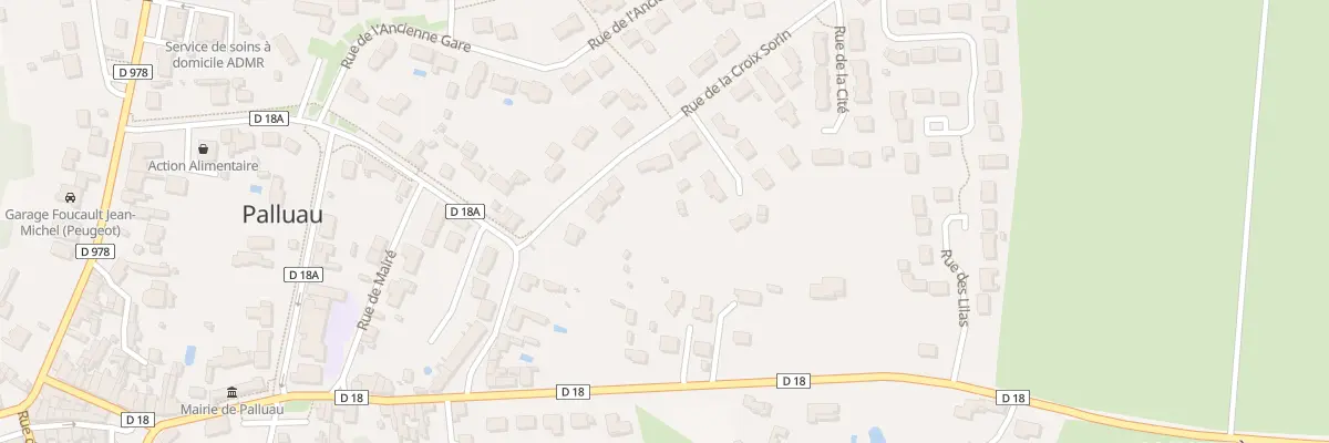 Plan du 20 Rue de la croix sorin à Palluau