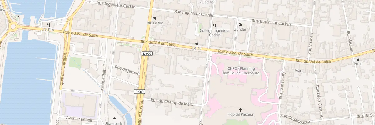 Plan du 34 Rue du Val de Saire à Cherbourg-en-Cotentin