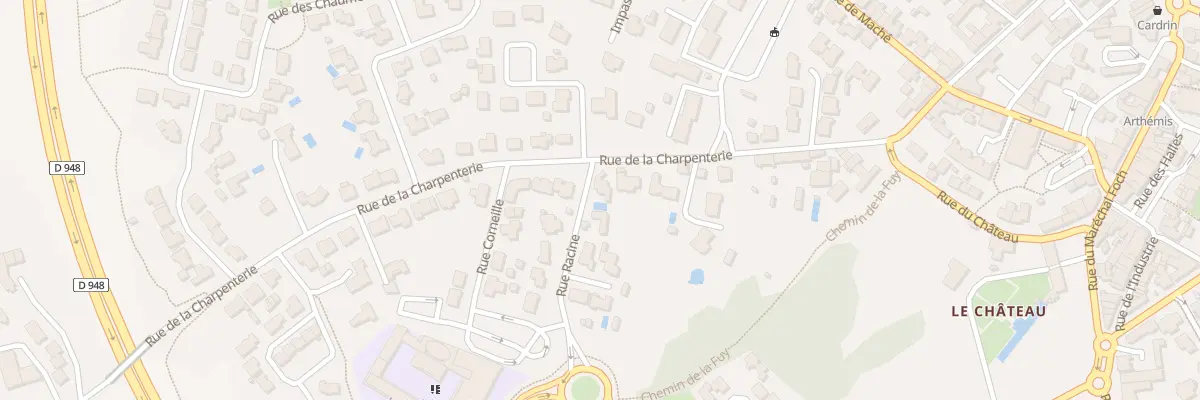 Plan du 25 Rue de la charpenterie à Aizenay