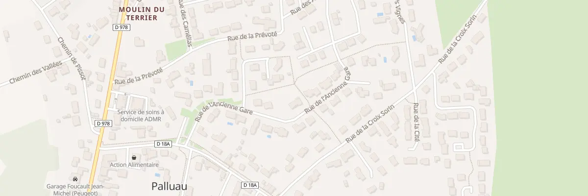 Plan du 15 Rue de l’ancienne gare à Palluau