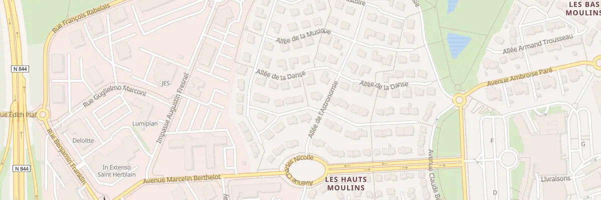 Plan du 4 All Dominique Larrey à Saint-Herblain