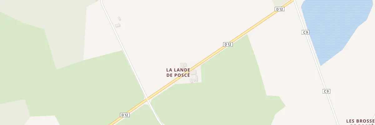 Plan de Lande Posce à Feins