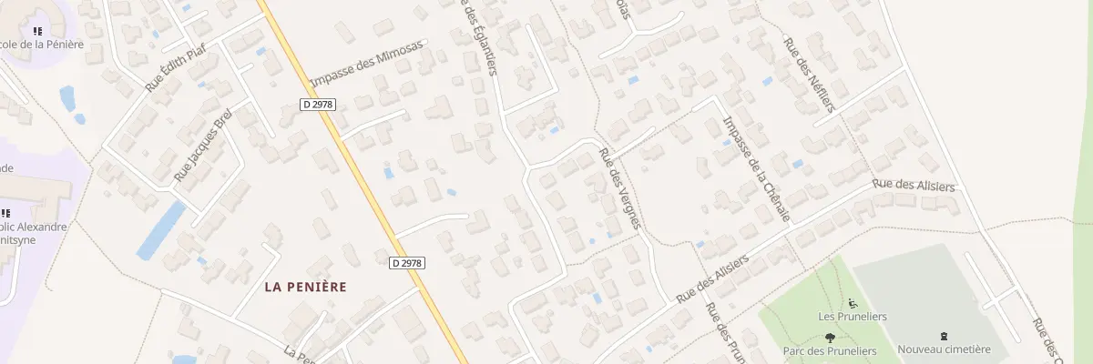 Plan du 15 Rue des vergnes à Aizenay