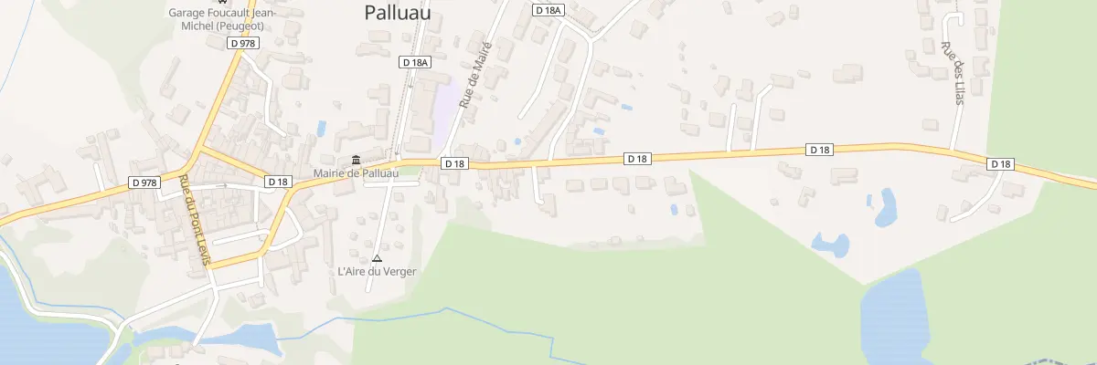 Plan du 24 Rue de lattre de tassigny à Palluau