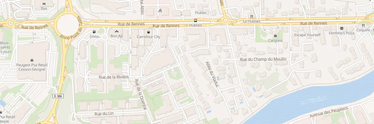 Plan du 9 Rue du Petit Marais à Cesson-Sévigné