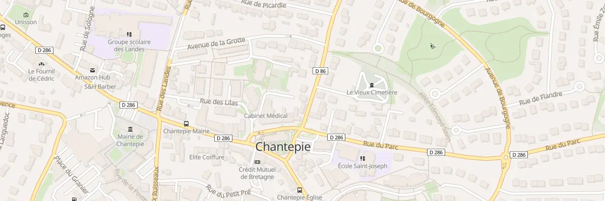 Plan du 1 Rue d’Hallouvry à Chantepie