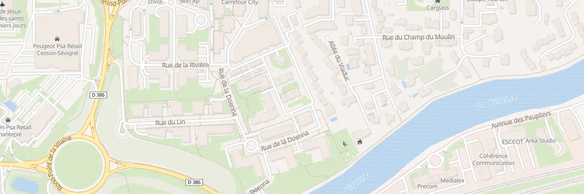 Plan du 12 Rue du Petit Marais à Cesson-Sévigné