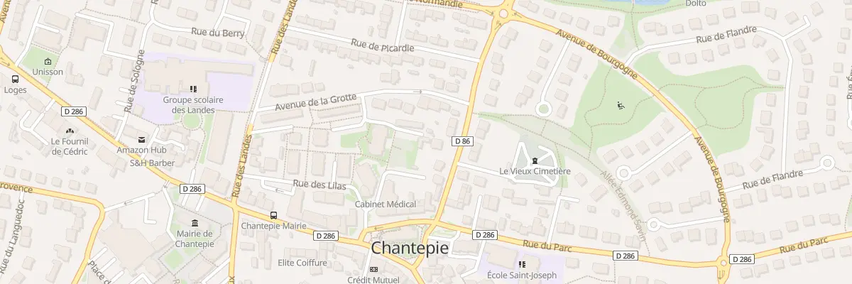 Plan du 2 All du Portail à Chantepie