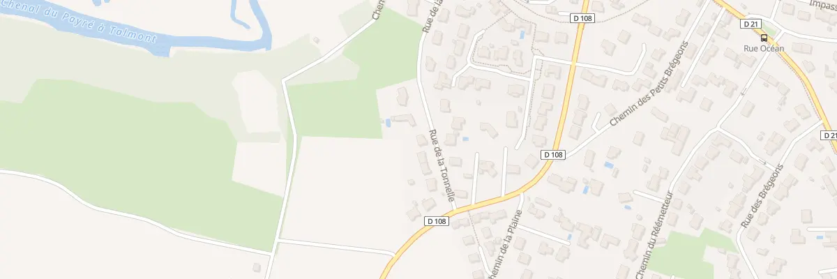 Plan du 250 Rue de la tonnelle à Talmont-Saint-Hilaire