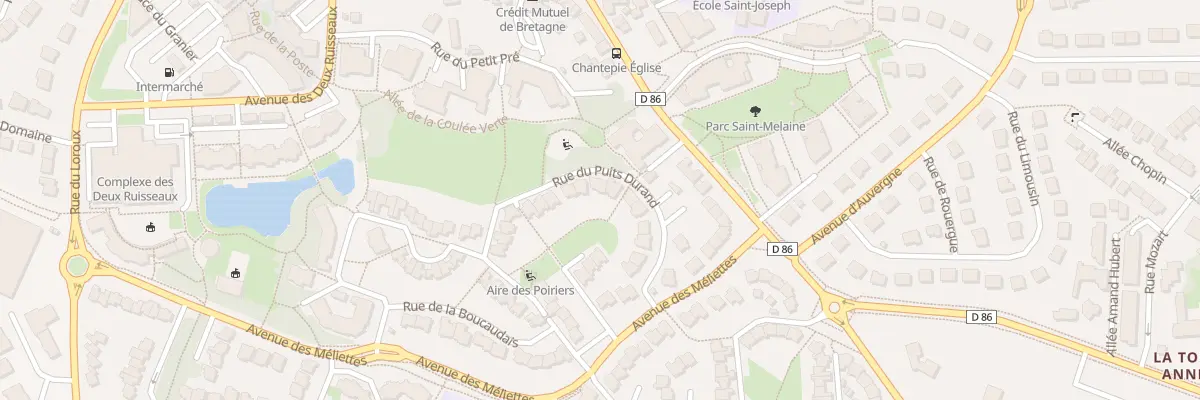 Plan du 17 Rue du Puits Durand à Chantepie