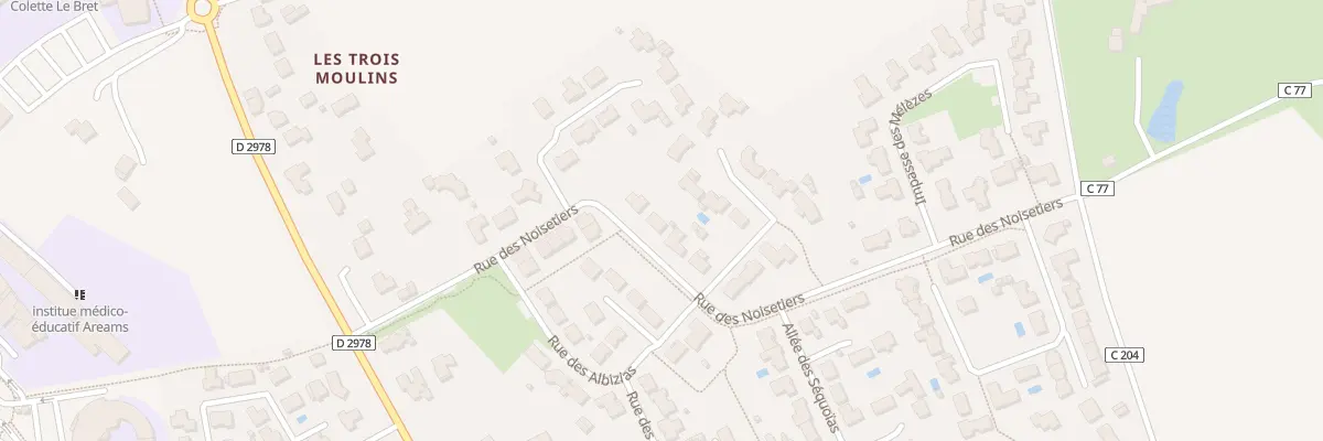 Plan du 13 Rue des noisetiers à Aizenay