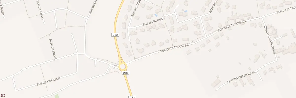 Plan du 6 Rue de la Touche Jus à Bourgbarré