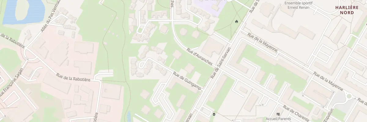 Plan du 2 Rue de Guingamp à Saint-Herblain