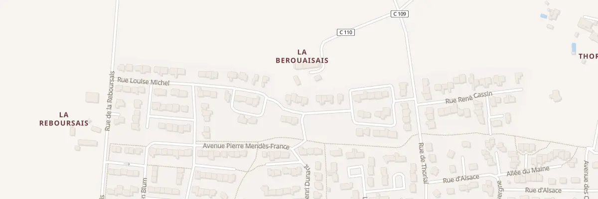 Plan du 22 Rue Louis Braille à Saint-Aubin-d’Aubigné
