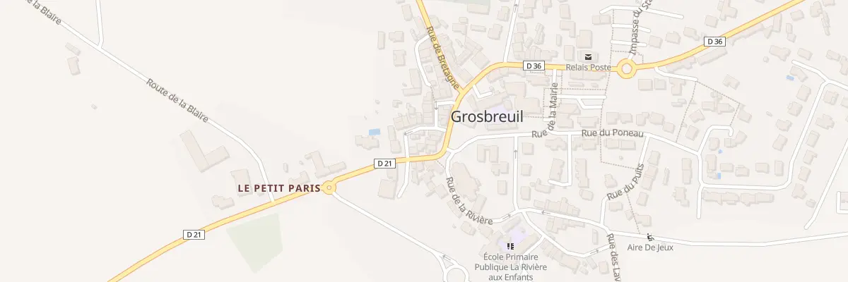 Plan du 14 Rue du centre à Grosbreuil