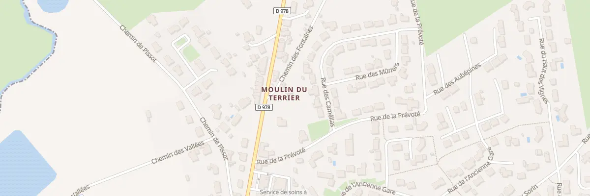 Plan du 14T Rue du moulin du terrier à Palluau