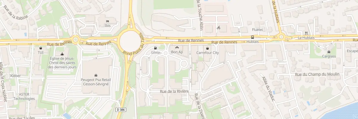 Plan du 1 Rue de la Rivière à Cesson-Sévigné