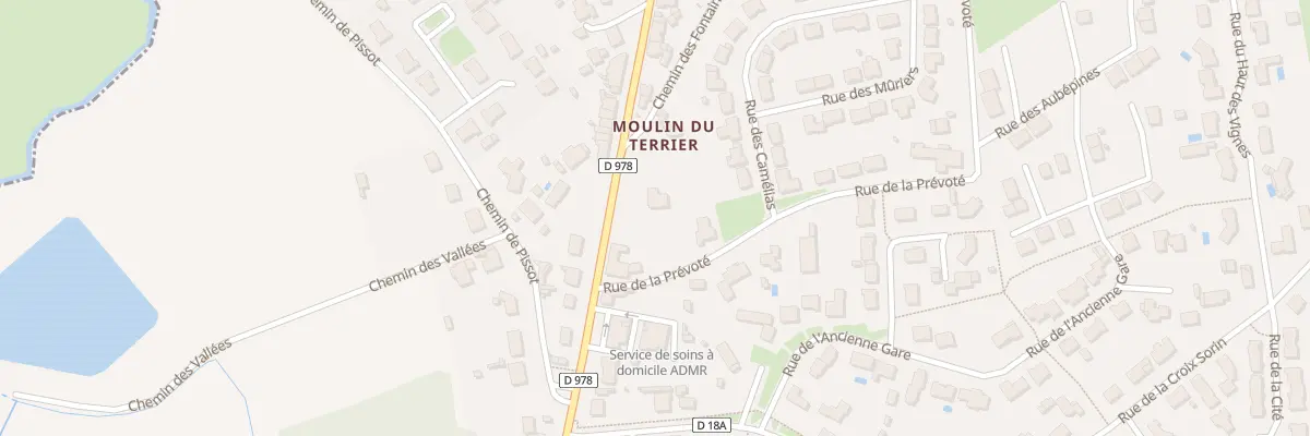 Plan du 14 Rue du moulin du terrier à Palluau