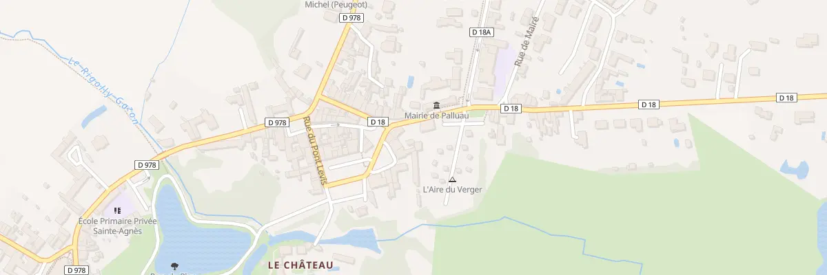 Plan du 2 Rue de lattre de tassigny à Palluau