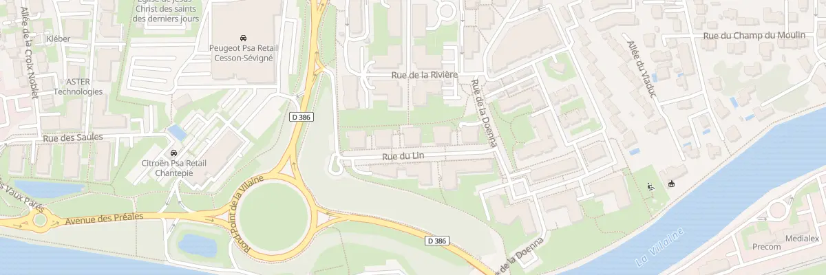 Plan du 8 Rue du Lin à Cesson-Sévigné