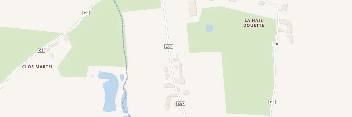 Plan du 6 La Touche à Andouillé-Neuville