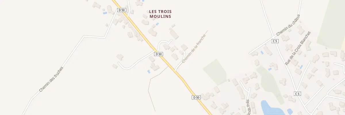Plan du 42 Rue des Trois moulins à Beaulieu-sous-la-Roche