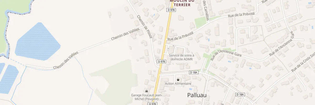 Plan du 1 Rue du moulin du terrier à Palluau