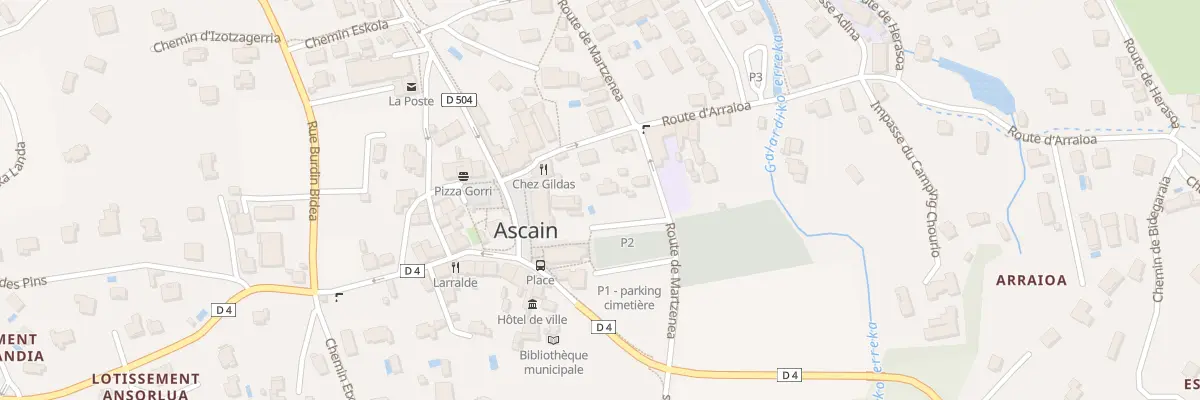 Plan du 392 Rte de Martzenea à Ascain