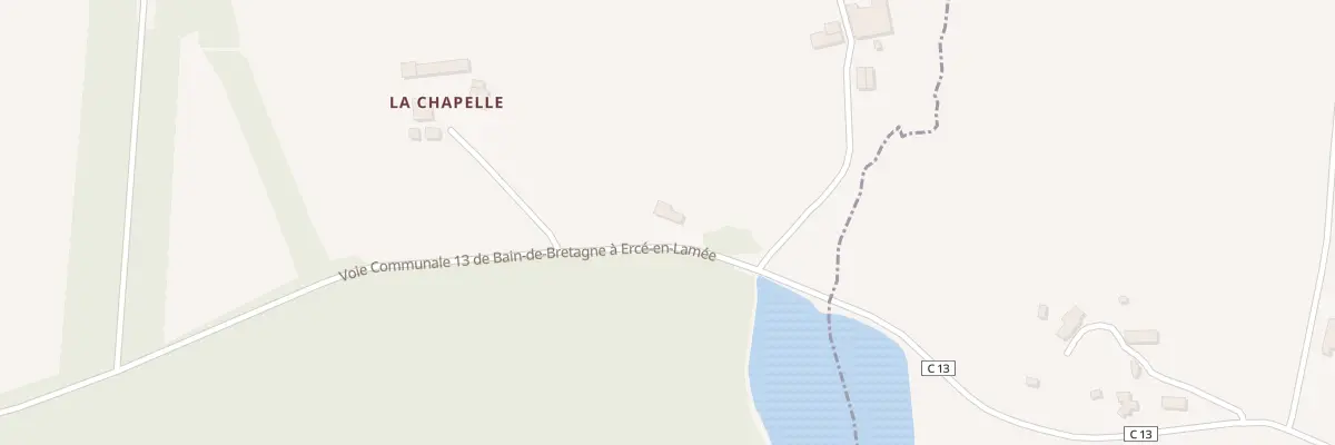 Plan du 7 La Chapelle à Bain-de-Bretagne