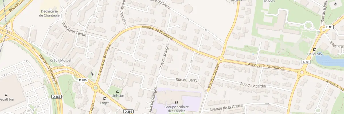 Plan du 1 Rue de Sologne à Chantepie