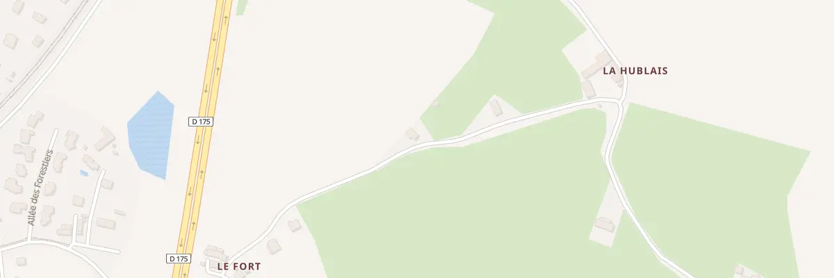 Plan du 6 La Hublais à Betton