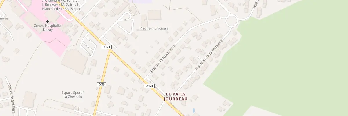 Plan du 16 Rue du 11 Novembre à Nozay