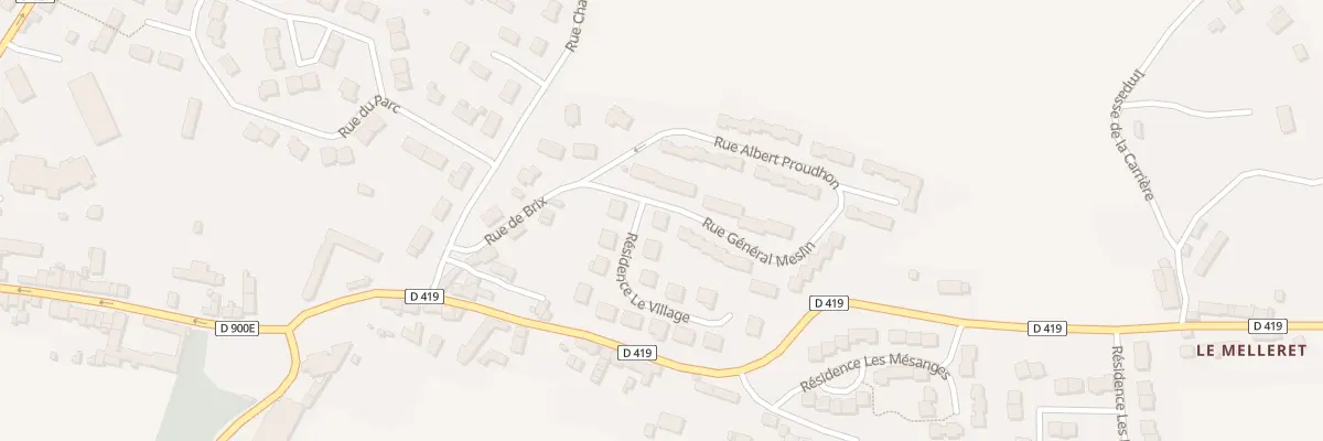 Plan du 1 Res Le Village - Bricquebec à Bricquebec-en-Cotentin