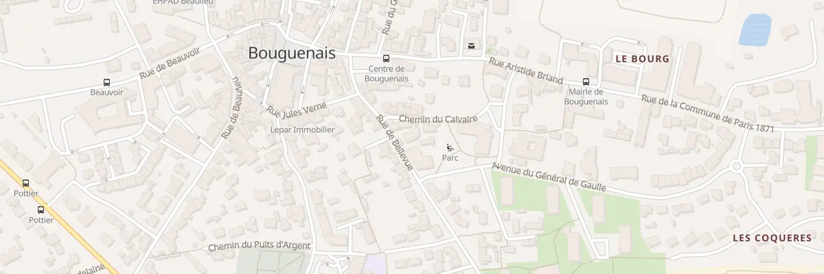 Plan du 2T Che du Calvaire à Bouguenais